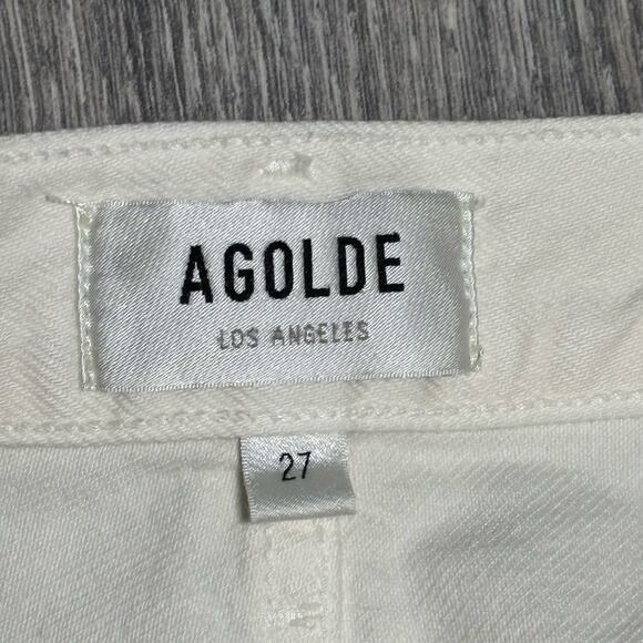 Agolde 90'S CROP MID RISE STRAIGHT
IN FORTUNE COOKIE Women’s size 27 0317 - Picture 6 of 9